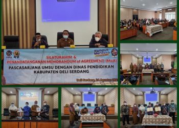 Pascasarjana UMSU dan Dinas Pendidikan Pemkab Deli Serdang Tandatangani MoA Bidang Pengembangan SDM