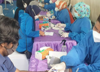 Vaksinasi Dosis 2 UMSU dan Poldasu Berlangsung Lancar