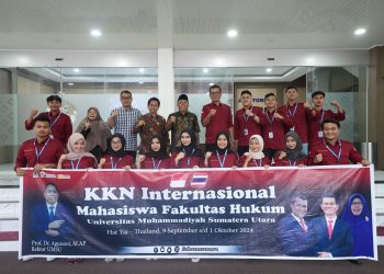 Chairman of PP Muhammadiyah Releases 14 Law Faculty Students for International KKN in Thailand